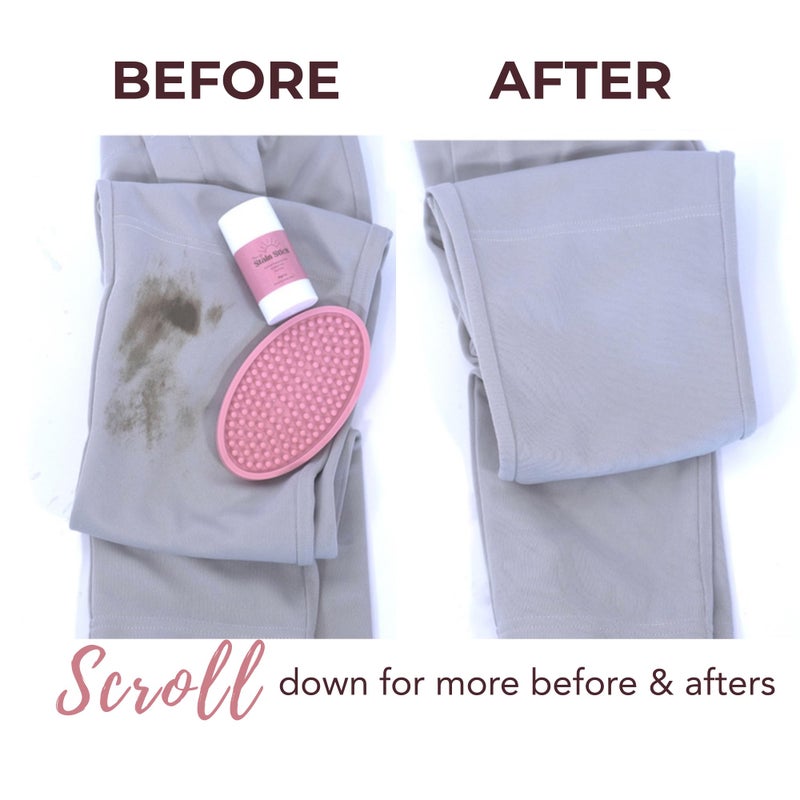 Mary’s Stain Remover - Natural & Powerful Refillable Stain Stick with Scrub Base, Only 6 Ingredients, Safe for Baby Clothes, Toddler & Kid Laundry. Works on Blood, Grass, Ink, Food, Markers & More - Image 3